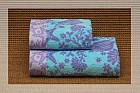 Полотенце махровое пестротканое "Dono di Mare" (Cleanelly Сollection, 50х100, цвет бирюзовый)