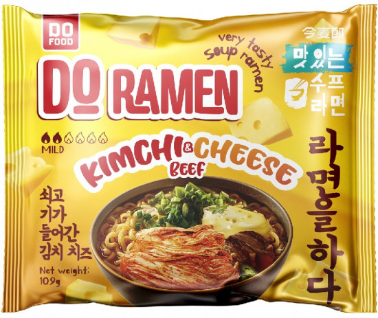 Лапша быстрого приготовления «Kimchi & Cheese Beef. Кимчи & сыр со вкусом говядины»