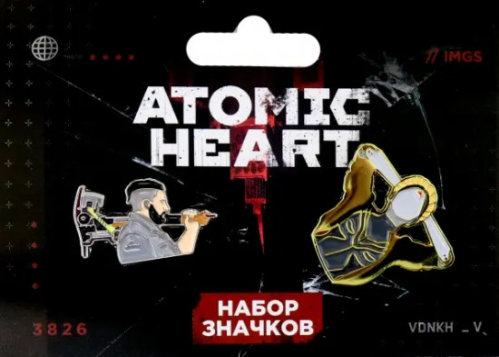 Набор значков «Atomic Heart. Майор Нечаев»