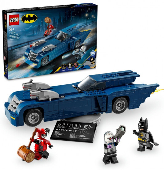 Конструктор LEGO® 76274 Бэтмен на Бэтмобиле против Харли Квинн и Мистера Фриз