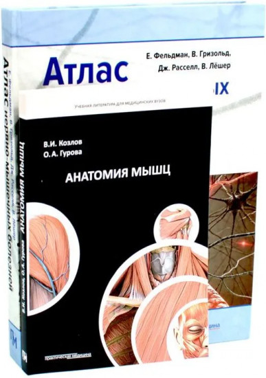 Анатомия мышц. Атлас нервно-мышечных болезней. Комплект из 2 книг