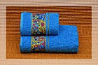 Полотенце махровое гладкокрашеное "Flower Garden" (Cleanelly, 70х130, цвет синий)