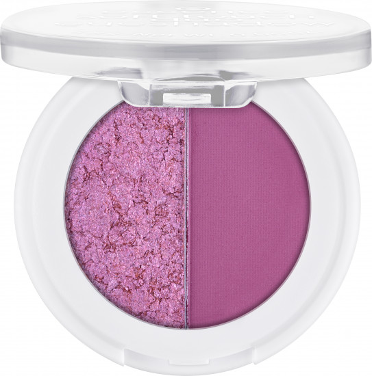 Тени для век двойные «Soft touch duo eyeshadow», оттенок 02 Berry Crush