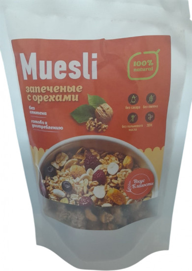 Мюсли запечённые с орехами
