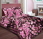 Комплект постельного белья "Вечерний сад" (арт. 19259, 1,5-спальный, бязь, 2 наволочки 70х70), цвет розовый