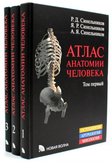 Атлас анатомии человека. Комплект из 3 книг