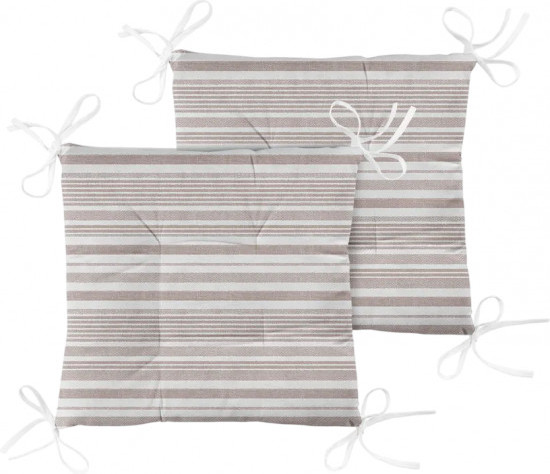 Комплект подушек на стул «Beige flax»