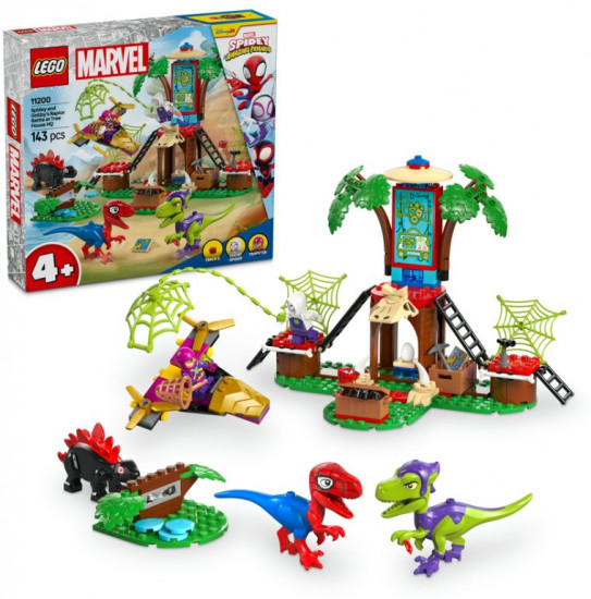Конструктор LEGO® 11200 Битва рапторов Спайди и Гобби в штабе