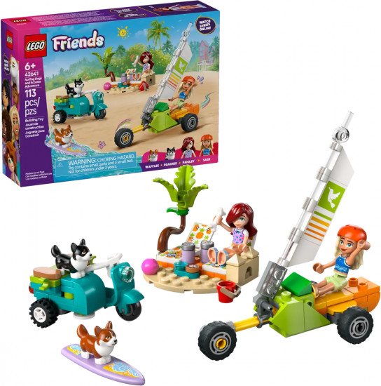 Конструктор LEGO® 42641 Скутер и собаки-серфингисты
