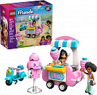 Конструктор Friends 42643 Прилавок со сладкой ватой и скутер. Cotton Candy Stand and Scooter