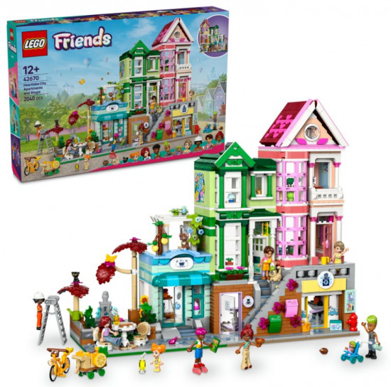 Конструктор LEGO® 42670 Квартиры и магазины Хартлейк Сити