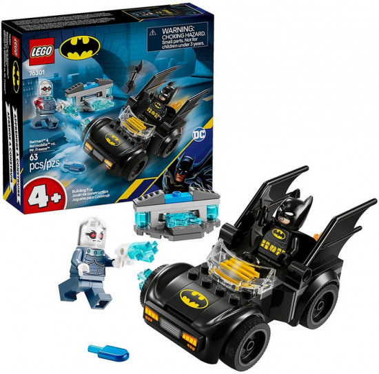 Конструктор LEGO® 76301 Бэтмен и бэтмобиль против мистера Фриза