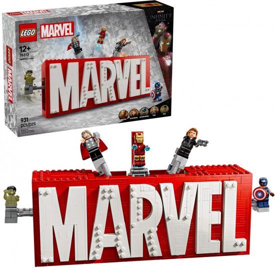 Конструктор LEGO® 76313 Логотип и минифигурки Marvel