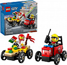 Конструктор City 60458 Гоночные машинки: пицца против пожарной машины. Pizza vs Fire Truck Race Car Pack