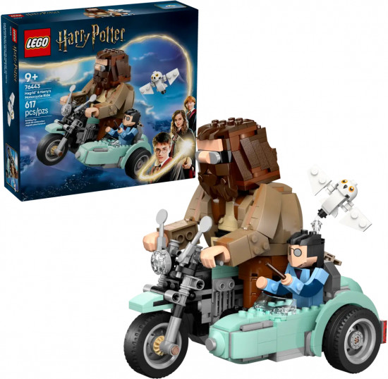 Конструктор LEGO® 76443 Поездка Хагрида и Гарри на мотоцикле
