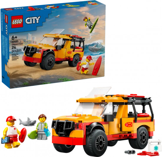 Конструктор LEGO® 60453 Пикап спасателей на пляже