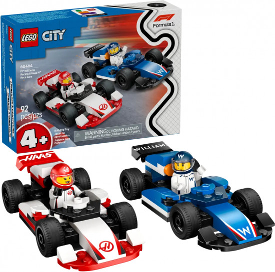 Конструктор LEGO® 60464 Болиды F1 Williams Racing и Haas F1