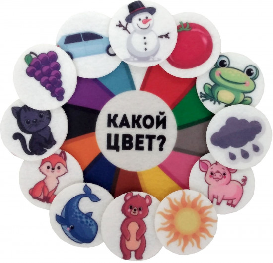 Игра развивающая «Какой цвет?»
