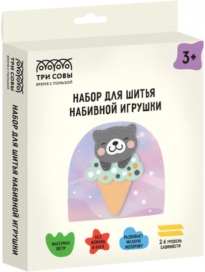 Набор для шитья «Котик на мороженке»