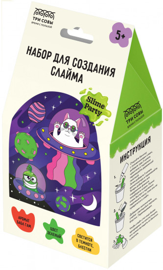 Набор для создания слайма «Кото-пришельцы»