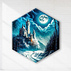 Картина по номерам со светящейся краской «Замок в лунном свете»