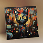 Картина по номерам с поталью «Мир цветов и форм»