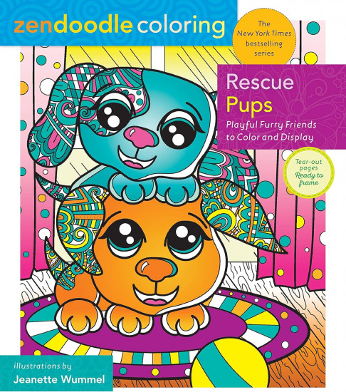 Zendoodle Coloring. Rescue Pups