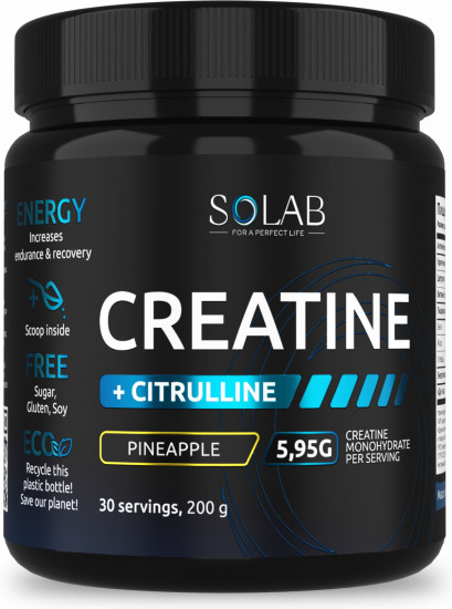Креатин моногидрат со вкусом ананаса «Creatine + Citrulline»