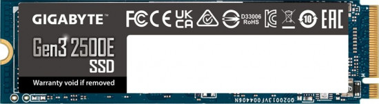 Твердотельный накопитель SSD Gigabyte Gen3 2500E