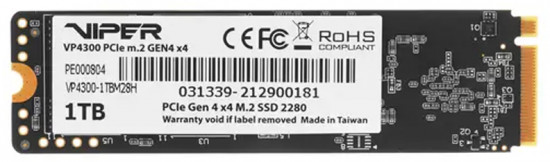 Твердотельный накопитель SSD Patriot Viper VP4300