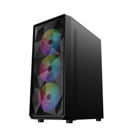 Компьютерный корпус 1STPLAYER FD3-BK-1F5M-3F5S
