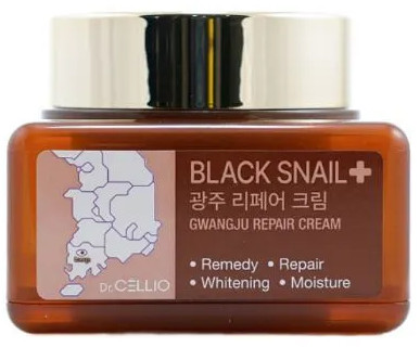 Крем для лица восстанавливающий с муцином черной улитки «Gwangju Black Snail Repair»