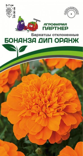 Бархатцы отклоненные «Бонанза Дип Оранж»