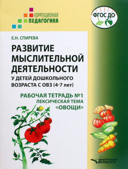 Развитие мыслительной деятельности у детей дошкольного возраста с ОВЗ (4-7 лет). Рабочая тетрадь №1