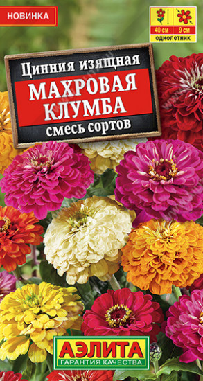 Цинния, смесь сортов «Махровая клумба»