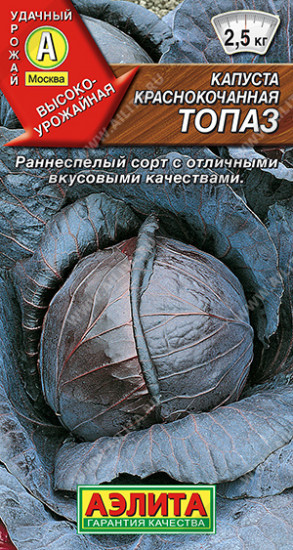 Капуста краснокочанная «Топаз»