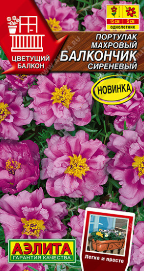 Портулак махровый «Балкончик сиреневый»
