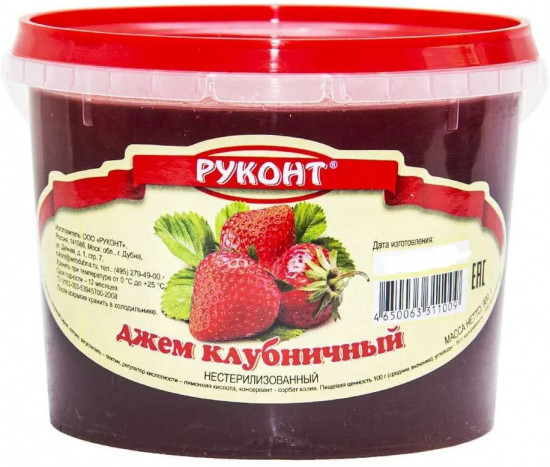 Джем клубничный нестерилизованный