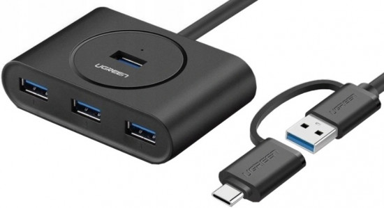 Разветвитель Ugreen USB 3.0/Type C 4 port HUB CR113