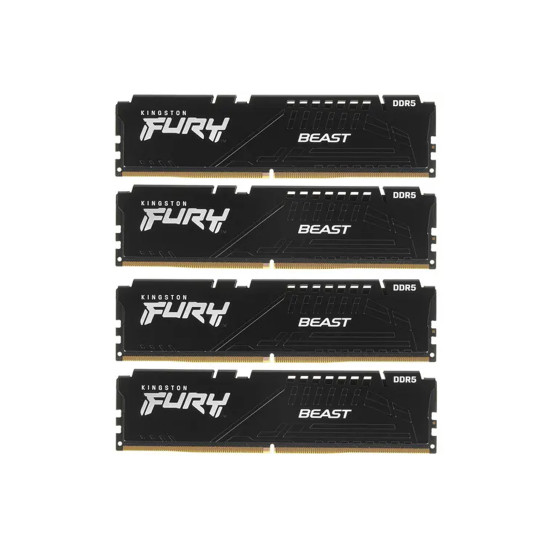Комплект модулей памяти FURY Beast KF556C40BBK4-128 DDR5 128GB (Kit 4x32GB) 5600MHz