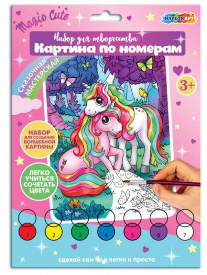 Картина по номерам «Единороги»