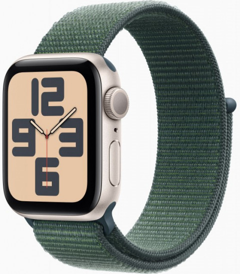 Смарт-часы Watch SE GPS 44mm Starlight Aluminium Case with Lake Green Sport Loop