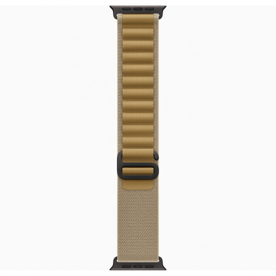 Ремешок для Apple Watch 49mm Tan Alpine Loop - Medium - Black Titanium Finish