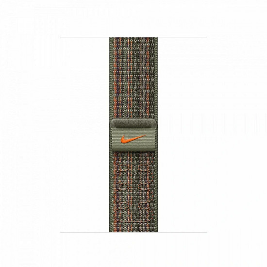 Ремешок для Apple Watch 41mm Sequoia/Orange Nike Sport Loop