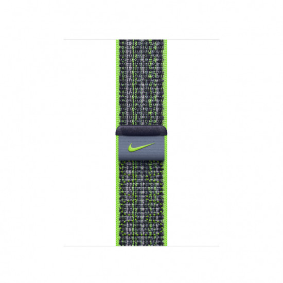 Ремешок для Apple Watch 45mm Bright Green/Blue Nike Sport Loop