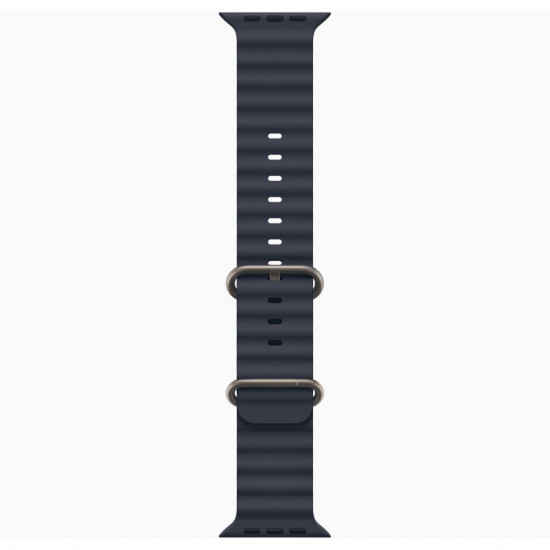 Ремешок для Apple Watch 49mm Navy Ocean Band - Natural Titanium Finish