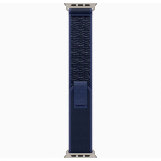 Ремешок для Apple Watch 49mm Blue Trail Loop - S/M - Natural Titanium Finish