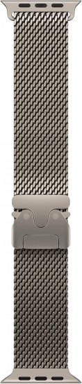 Ремешок для Apple Watch 49mm Natural Titanium Milanese Loop - Large