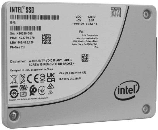 SSD накопитель SSDSC2KG019TZ01 