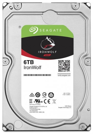 HDD накопитель IronWolf ST6000VN001